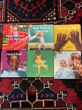 Lovevery Board Book Set - Bright Multi-Color Kids Books